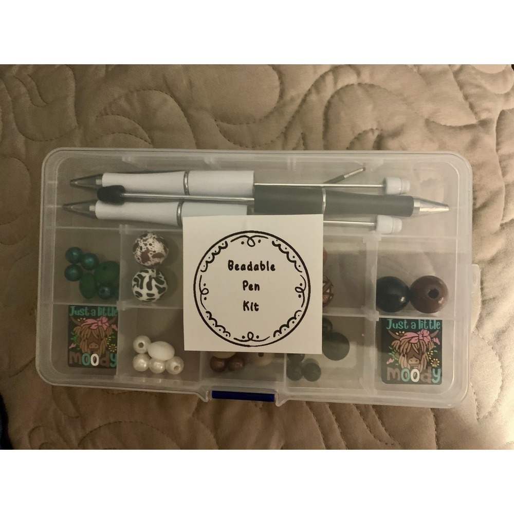 Moody Cowboy Theme Beadable Pen‎ DIY Kit With 3 Pens 3 Focals 3 Refills